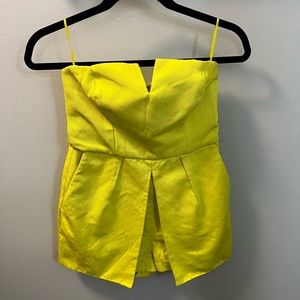 Topshop Chartreuse Lime Romper US Size 6, UK 10, EUR 38